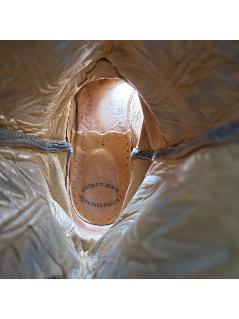 Liberty Boots Co Mens 12D Black Brown Leather Cowboy Western Biker Motorcycle - Picture 12 of 16